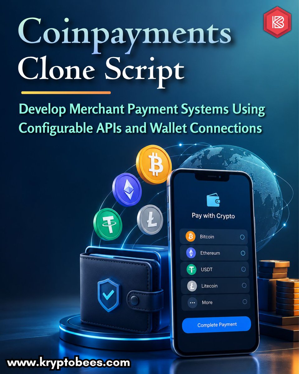 kryptobees's tweet photo. Build a crypto payment platform with CoinPayments Clone Script development. Connect with our experts to start your project.
Visit us >> https://t.co/S9a9UOG5WB
#CoinPaymentsCloneScript #CryptoPaymentSolutions #BlockchainTechnology #CryptoDevelopment #USA #Singapore #UAE https://t.co/ohuLykpsTI