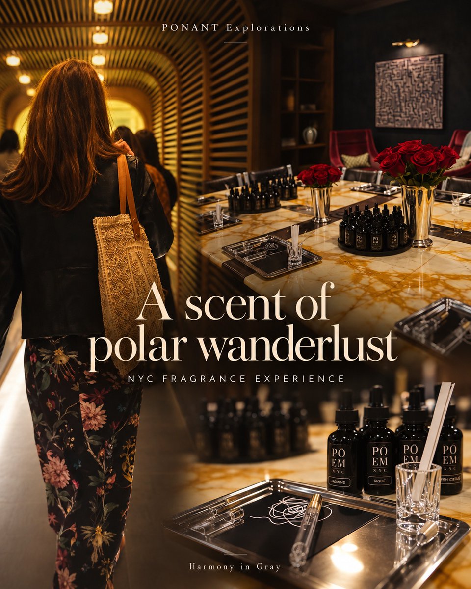 llrohanll's tweet photo. A fragrance-making day with PONANT Explorations in NYC sparked serious polar wanderlust. Le Commandant Charcot reaches the North Pole in rare luxury. PONANT is waiving single supplements on select sailings—perfect for your own stateroom. https://t.co/LRzqJaQiYx