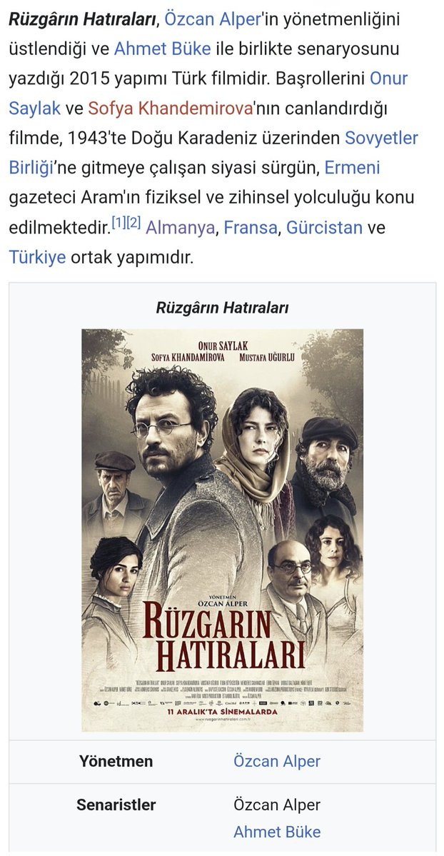 moonlightwehtap's tweet photo. imroz'da bahar filminin yönetmeninin bi diğer filmi sözde ermeni soykırımını ve travmasını anlatiyor 🤡🤡🤡
böyle filmlerde oynayıp Türk milletine soykırımcı diyip üstünden para kazanırken utanmıyorlar mı hiç ?? 
bu duyarsız, paragöz oyuncuların hiç bi işini izlememeliyiz https://t.co/dBC9hqd2hz