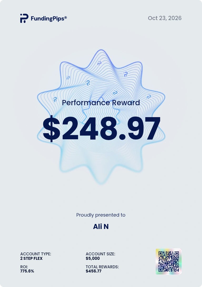 Alynawaz__'s tweet photo. 🚀 Just secured my 2nd payout from @fundingpips ! 💸🔥

Big thanks to @Khldfx and @avikkfp for building such an amazing platform and community. 🤝

Slow progress, strong discipline, bigger goals. 📈 This is just the beginning! 🏆

#FundingPips #PropTrading #Payout https://t.co/OTt2V8gQGa
