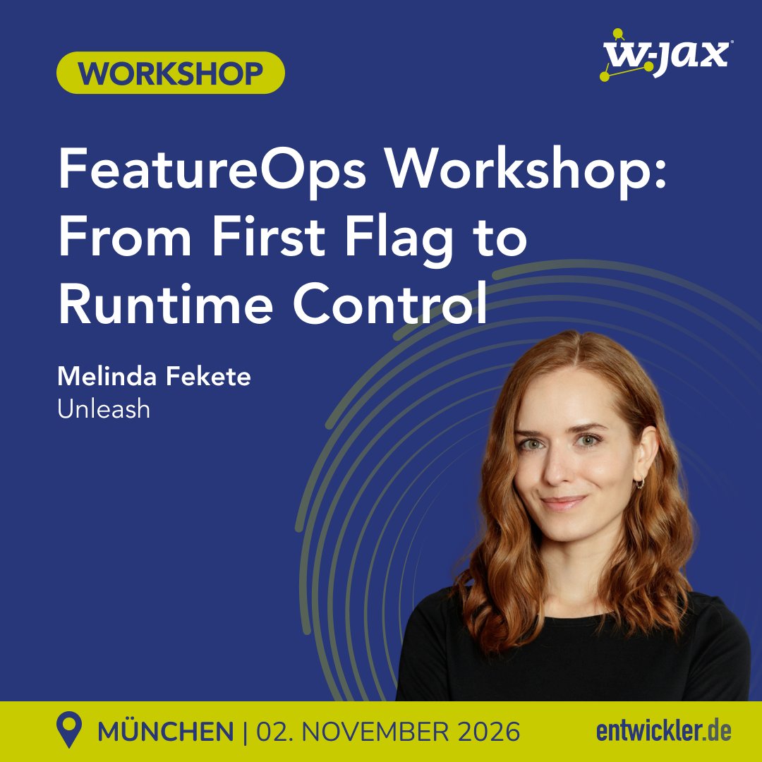 jaxcon's tweet photo. 🛠️ Zwei Workshops auf der W-JAX!

🚀 FeatureOps mit @melindafekete42 : Flags, Rollouts &amp; Kill Switches
🤖 Spring AI mit @thjanssen123 : RAG, MCP &amp; LLM-Evaluation

📍 München | 2.–6.11.

🔗 https://t.co/Dml5QFnxXe

#jaxcon https://t.co/jOdcMUV908