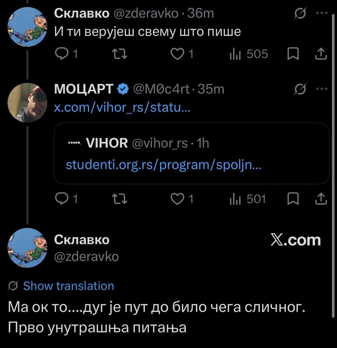 Developmentalsm's tweet photo. “Ne menja na stvari” https://t.co/qNMhDSp3D1