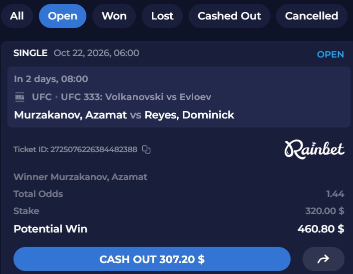 TheUFCStats's tweet photo. After his last fight I'm never picking Reyes again 💀 https://t.co/0qHPzTv9RZ