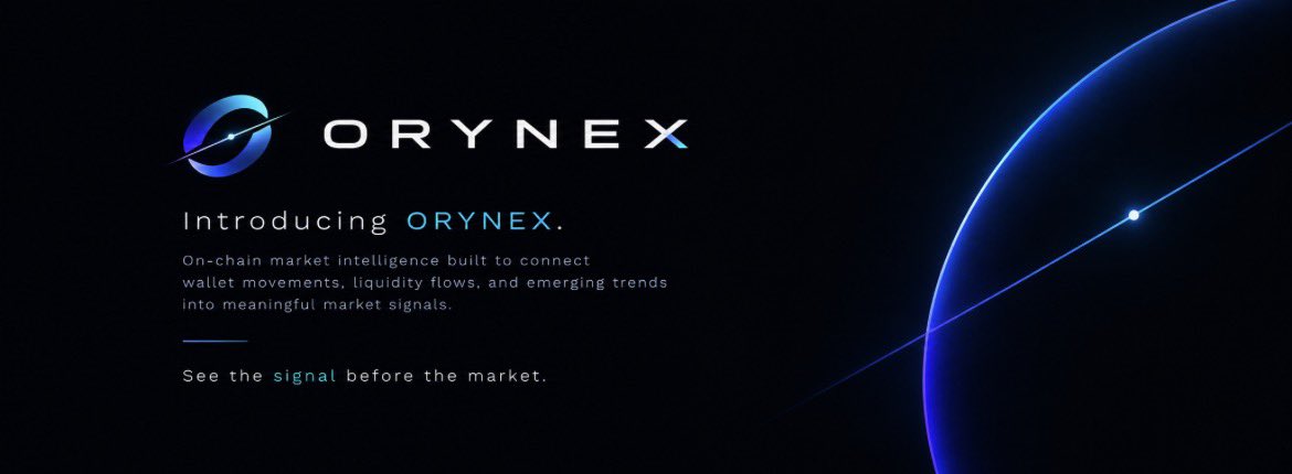 OrynexIntel's tweet photo. Introducing ORYNEX.

On-chain market intelligence built to connect wallet movements, liquidity flows, and emerging trends into meaningful market signals.

See the signal before the market.

#ORYNEX https://t.co/ykSpkuquUf