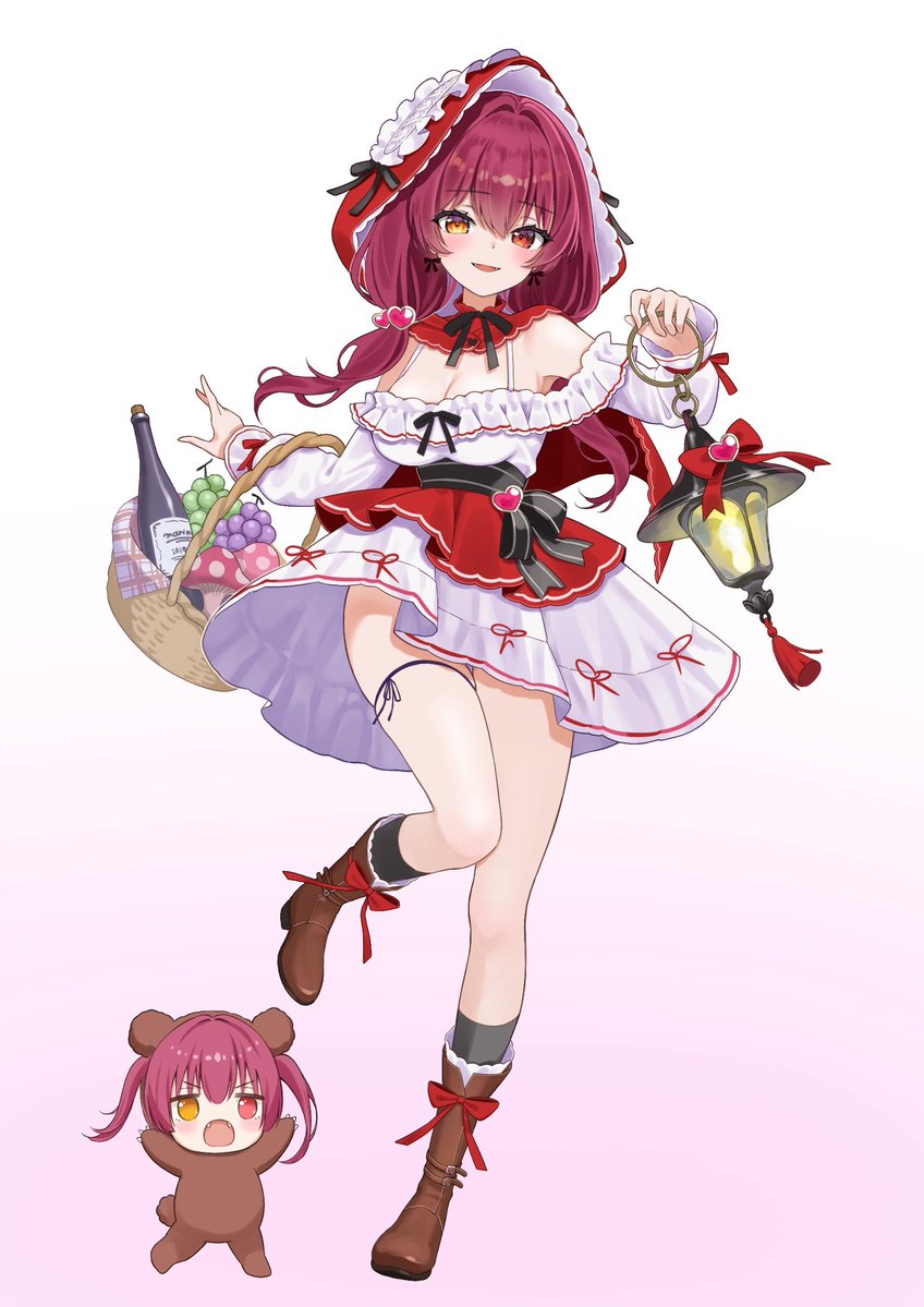 pirika_02's tweet photo. マリン船長×赤ずきんちゃん
#マリンのお宝 https://t.co/L5vyQj6rvc