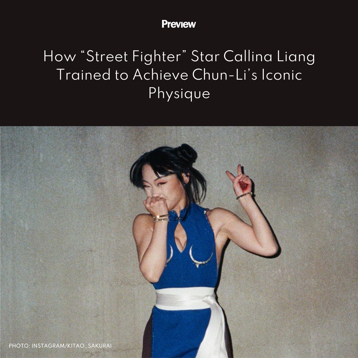 previewph's tweet photo. See how #CallinaLiang curated her workout and diet regimen to fully channel #ChunLi for the #StreetFighter movie.

Read more: https://t.co/HP4K7r4zgd https://t.co/pyWdBdbqgh