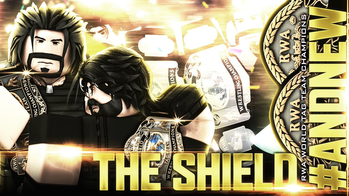 RWAMedia's tweet photo. #ANDNEW🏆

SIERRA. HOTEL. INDIA. ECHO. LIMA. DELTA. 

During the RWA Tag Team Championship tour, The Leagues were STOPPED AT @golden_aguila.. 😱

The Shield (@ApoloLeaguee, @jumpofftheropes) are your NEW RWA TAG TEAM CHAMPIONS! 👏