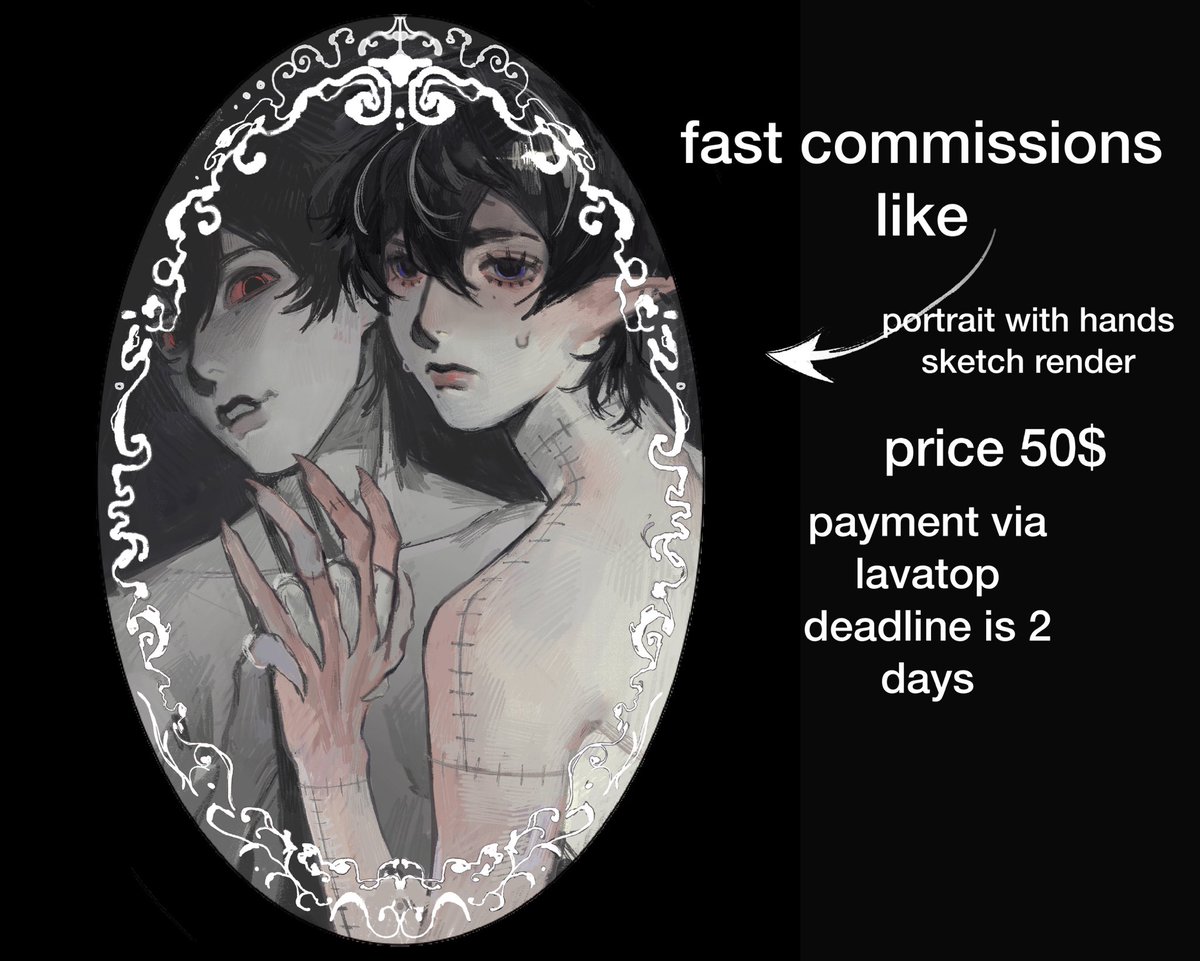 domiti_o's tweet photo. HI GUYS 
I need money so I’m opening commissions which deadline is 2days!! 
All you need is to send me references ❤️🥹 
payment via lavatop! 

ll be glad to repost 💗 https://t.co/g0Cn4FtjRG