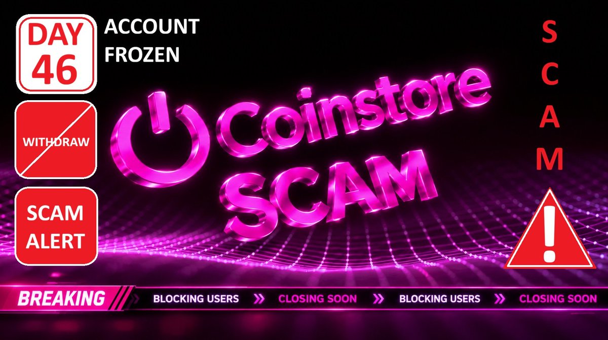 A1ex_Chivas's tweet photo. #SCAM #ALERT⚠️
@CoinstoreExc absolute scumbags.
You couldn’t care less about your users or your own reputation.
My #account has been #frozen for over a 46 days. 
I am an ordinary user, and I am being held hostage by #Coinstore
@MAS_sg @ibmwallet @zachxbt @OSLwallet  @machebeat https://t.co/gPAnW6y9Lx