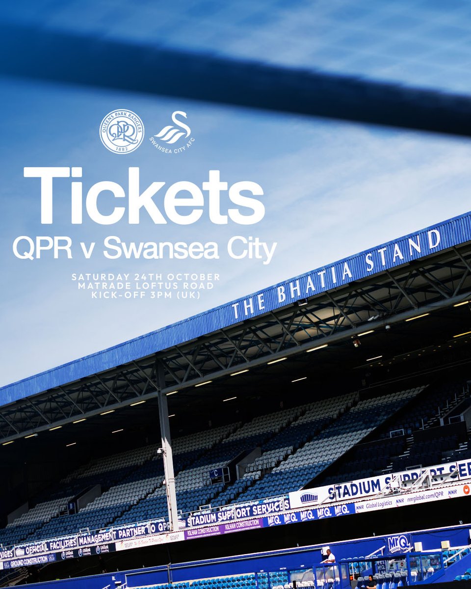 QPR's tweet photo. Under 300 remain for Saturday ⚠️

https://t.co/6ii1kfyMVj 🔗 https://t.co/ZKE4oqcrsu