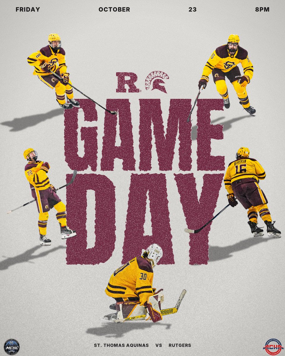 STAChockey's tweet photo. 🛡️⚔️ Metropolitan Division Tilt #Gameday
🕰️ 8pm
📍 Sport-O-Rama Ice Rinks
🆚 Rutgers U (M3)
🎟️ $5 Cash, $3 for Students
🎥 https://t.co/5zZUwyuHbP (subscription required)
#GoSpartans
#stacpuck
#ACHAM3
#MCHC https://t.co/zKwsShjizK