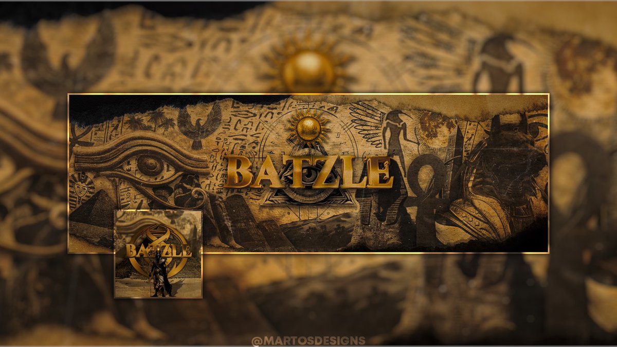 MartosDesigns's tweet photo. Rebrand for @__Batzle 🇪🇬
Speedart coming soon on the @BiologyArtistry page! https://t.co/wgyivqxxA8