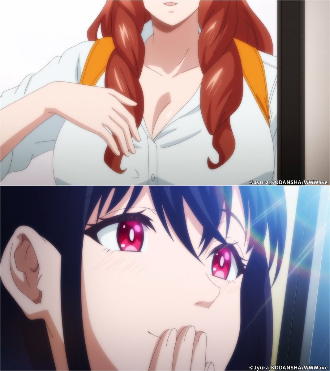 animeloverOV's tweet photo. Waking up startled from vivid flashbacks of a wild night with Tomoko, Takeru opens his eyes to see Tomoko casually making breakfast in his kitchen like nothing happened! 🍳🤫💥

Don't miss Episode 4 of My Girlfriend's Friend on OceanVeil! 📺👀

Title: My Girlfriend's Friend
https://t.co/0X6x8ut040
©Jyura,KODANSHA/WWWave