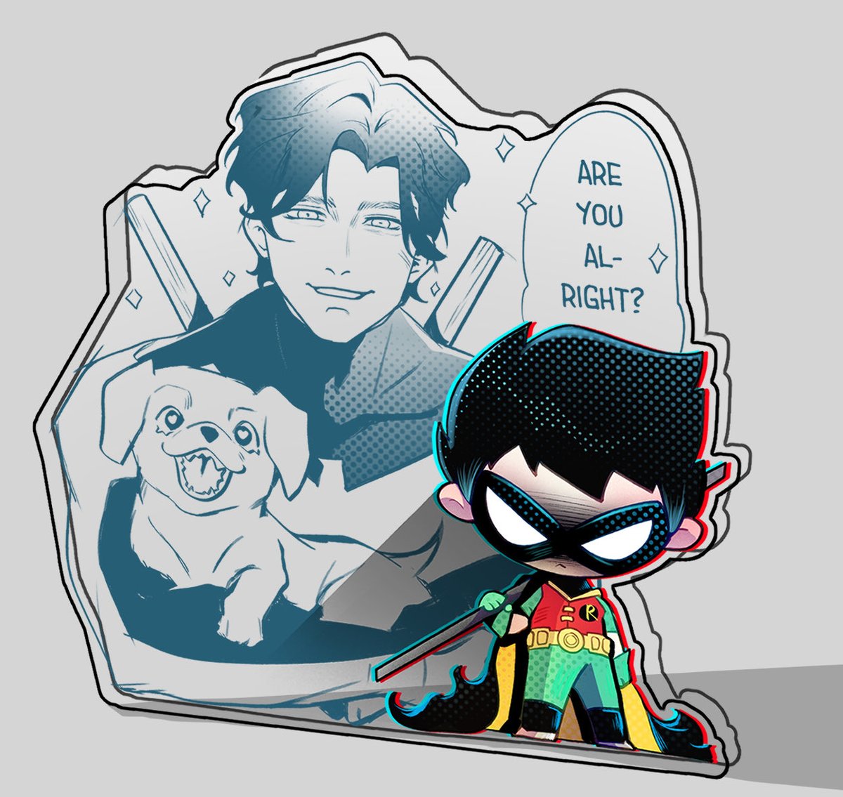sally_7399's tweet photo. Hmmmm for some reason I feel like I haven't show these merch I made last year. But yeah they're one of my first Robin meẻch #nightwing #jasontodd https://t.co/tVARrWAHNy