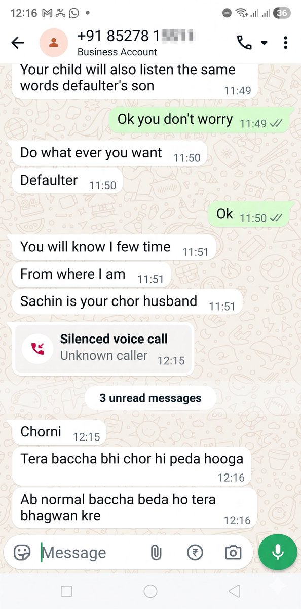 aarushisharmaX's tweet photo. 🚨 🚨 URGENT
This loan Recovery agent from Bengaluru is harassing a pregnant women for loan taken by his husband 

@BlrCityPolice @CPBlr @RBI @NCWIndia 
Please step in before something tragic happens!

Please provide proper security to this lady and please ask the loan recovery agents to behave properly

No human dignity left, just pure cruelty over a loan.  

Number of agent : +91 8527815511  

#loanharassment #loanrecovery #paydayloan #recovery