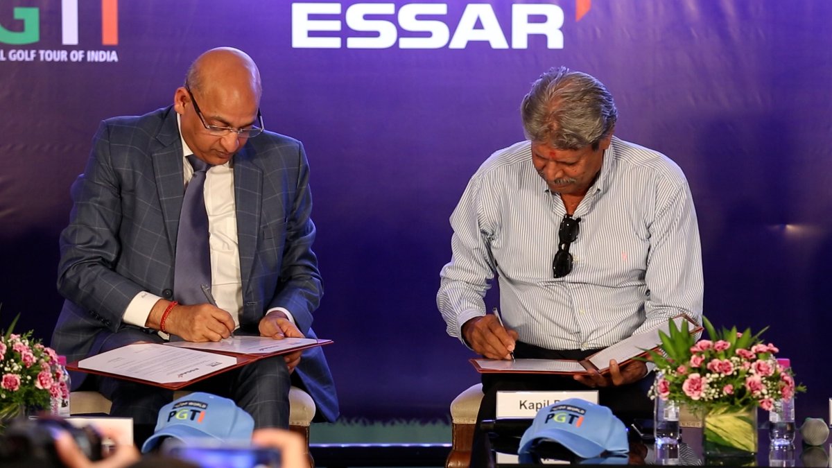 Essar's tweet photo. .@EssarFoundation and DP World PGTI have launched the Shri Shashi Ruia Memorial Golf Championship. 
It’s a tribute to our Shashi Saab and his lifelong love for golf.

Through this partnership, we aim to support the growth of professional golf in India and create opportunities for emerging talent.

Press release link in comments.

@pgtofindia | @DP_World  | @Amandeepjohl | @therealkapildev