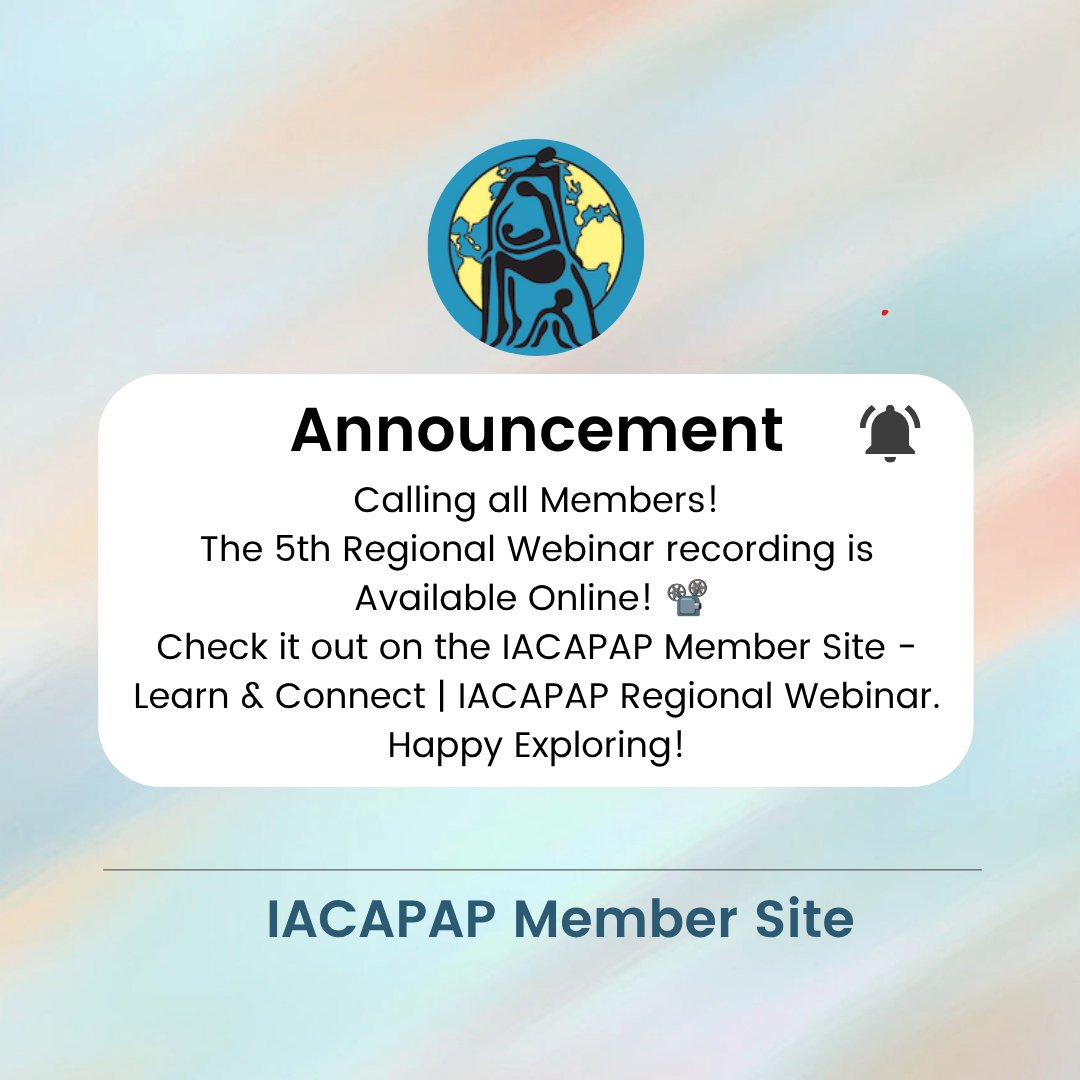 IACAPAP's tweet photo. The 5th IACAPAP Regional Webinar is now available online! As a member of IACAPAP, you will have exclusive access to the Learn &amp; Connect section to view the recorded webinar lecture. https://t.co/A6ihU6B1Fx https://t.co/XFPUXMgMfx