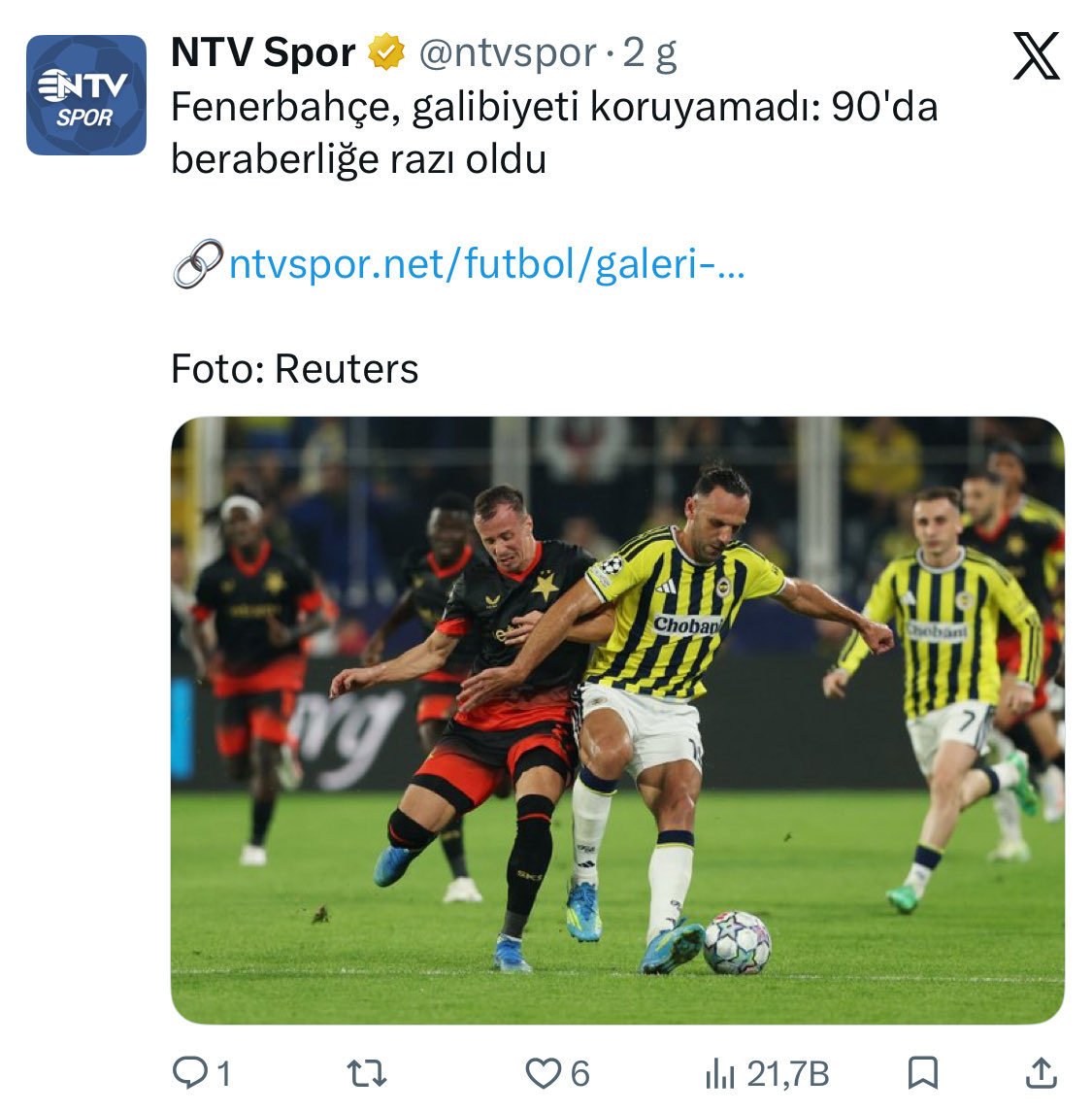 Avfattas's tweet photo. İki takım da 2-2 kaldı, biri ağır favori olduğu Çekya takımıyla, diğeri premier ligin 600 milyon €’luk takımıyla

Maç sonu yazılara bak, başlıklardaki algı yönetimine bak

Sevgili Beşiktaşlı, ismi cisme bakmadan şu medyanın ipiyle kuyuya inme sakın https://t.co/CnHvDCZ2PQ