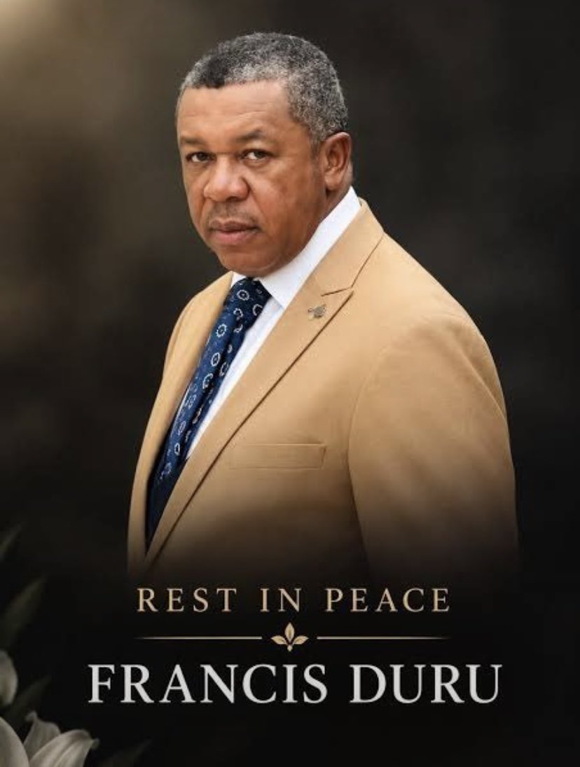 nigeriasphere's tweet photo. Nollywood mourns actor Francis Duru, who died on October 23, 2026, at 57, after a brief illness.
Known for Rattlesnake, Missing Mark, Blood Money, he leaves behind a legacy spanning over 3decades.
He endured a heartbreaking loss of his son, Ifeanyi, in 2024

Pat Utomi
Peruzzi https://t.co/EOhGVnWnjU