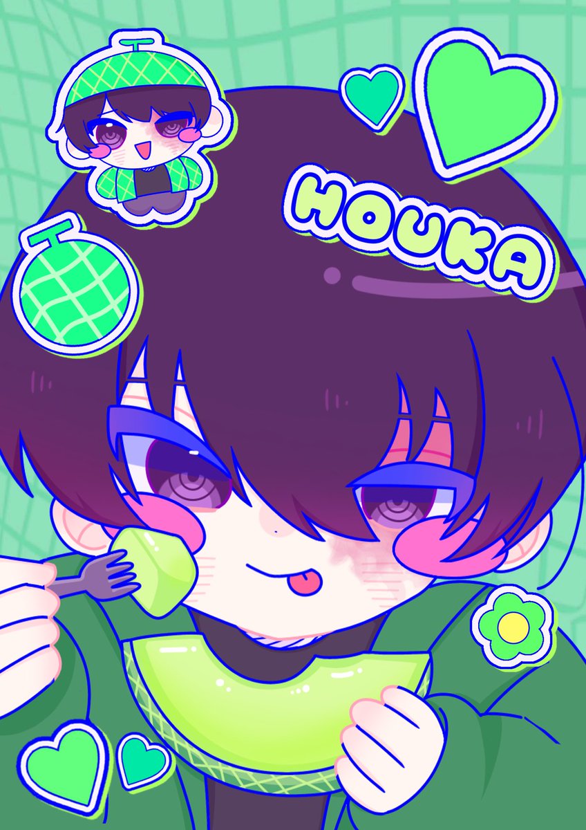 kyomuu_o0's tweet photo. 通常ホウカ
初恋はメロメロ💚メロン味🍈
 #ドムドムチーチー https://t.co/gTSRI2lzEd