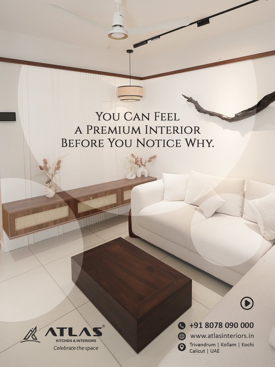 atlaskitchentvm's tweet photo. Premium isn't defined by how much you add to a space. It comes from proportion, material harmony, precision and details that quietly work together.

📞 Contact Us: +91 8078 090 000

Trivandrum | Kollam | Kochi | Calicut | UAE https://t.co/KW5qlsVCBM
