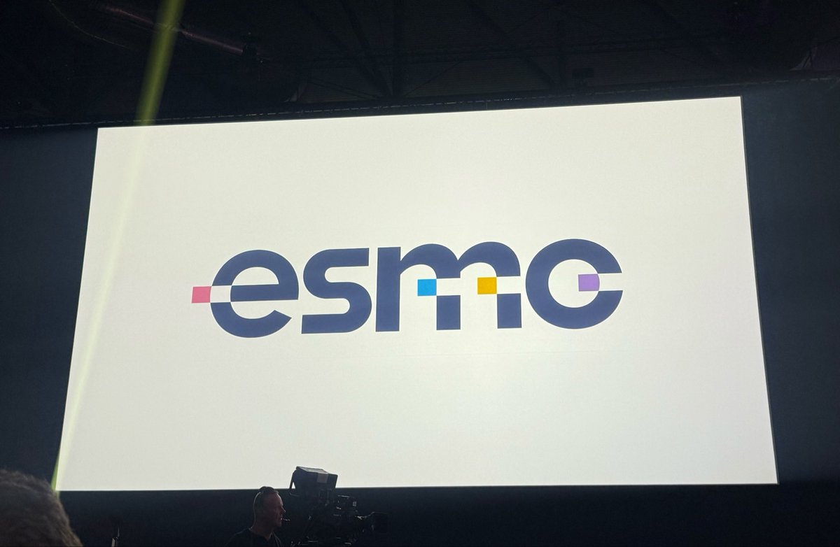 DrSGraff's tweet photo. ✨Look who got a glow up! ✨ New @myESMO logo unveiled. #ESMO26 @OncoAlert https://t.co/cQF8kwvZAU