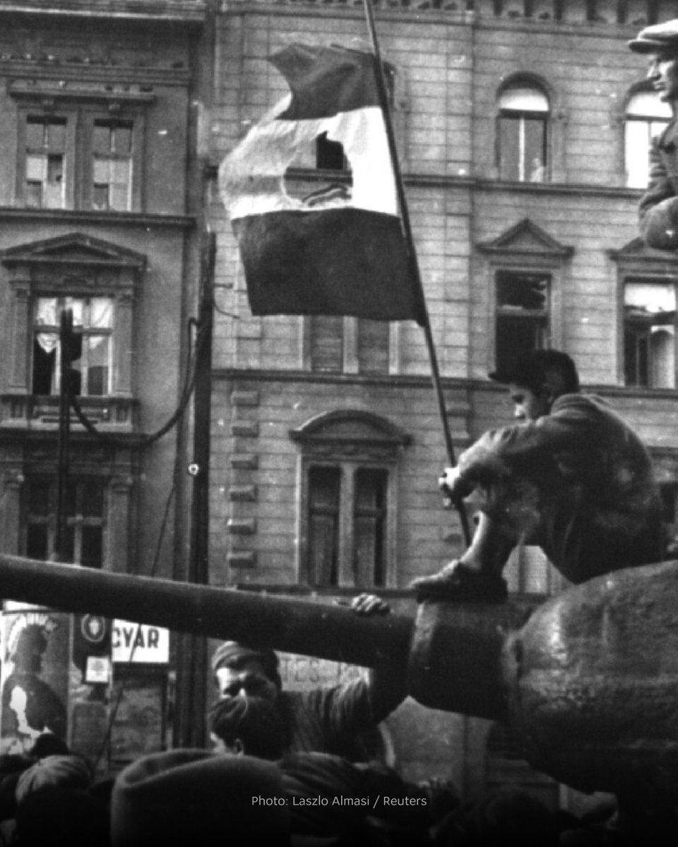 andrii_sybiha's tweet photo. Seventy years ago, the Hungarian people rose against Soviet oppression and stood up for their freedom.

Moscow sent tanks to demolish freedom, kill protestors, and persecute the Hungarian people. But ultimately, Moscow lost. Hungarians persisted through decades of oppressive rule and gained their freedom back. 

The victims of those autumn days seventy years ago and the scars left by that brutal oppression on the Hungarian nation must never be forgotten.

Since 1956, the courage and heroism of Hungarians have became a powerful symbol of resistance for generations of Europeans and continue to inspire us today.

The values and aspirations of the 1956 Hungarian Revolution resonate deeply with Ukrainians today as we defend our freedom and independence against Russian aggression.

Today, we pay tribute to the heroes of the 1956 Hungarian Revolution. Their sacrifice is a lasting reminder of the price of freedom and the importance of European unity in the face of Russia’s ongoing aggression.

Tisztelet a hősöknek! Együtt erősebbek vagyunk! Ruszkik haza!