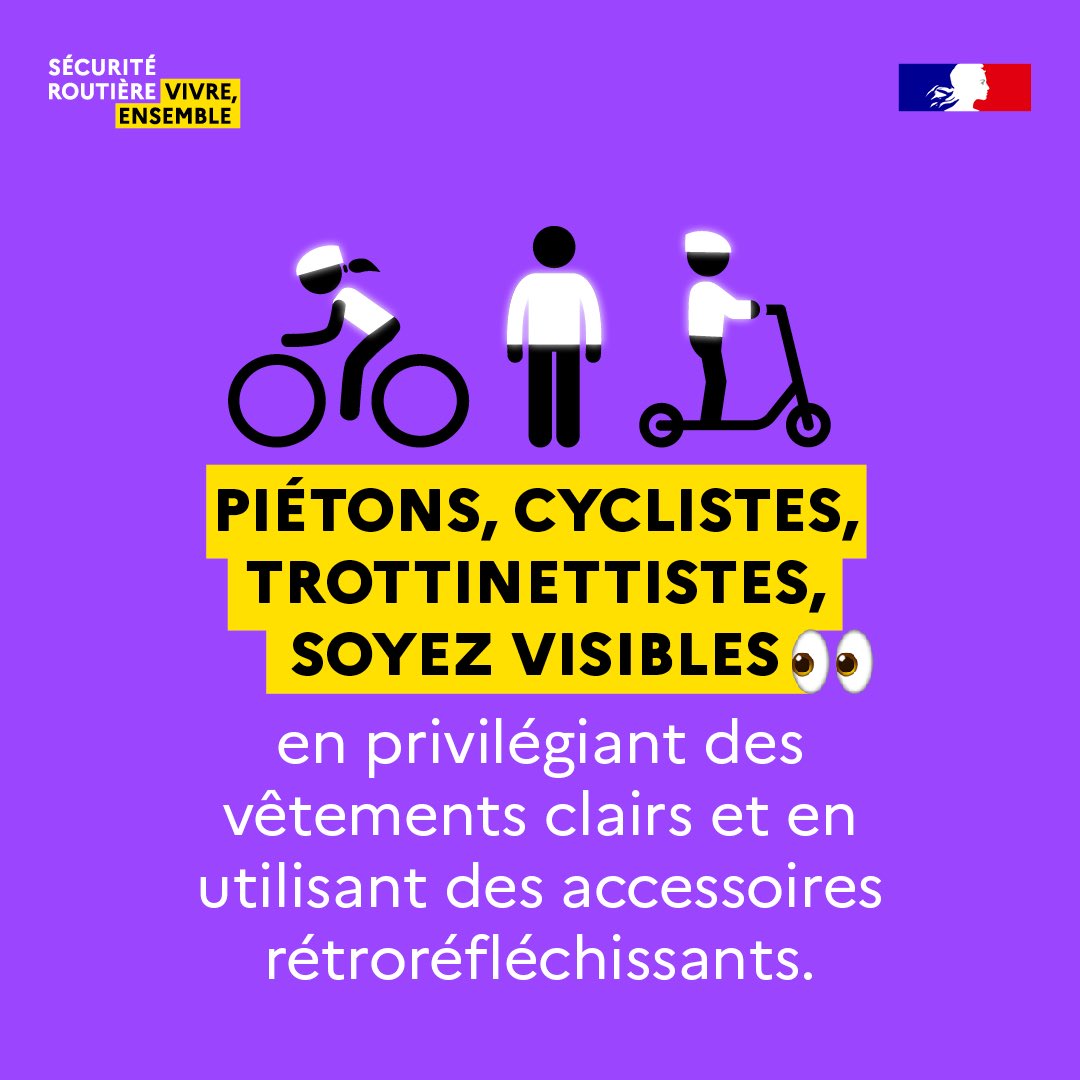 Prefet44's tweet photo. #SécuritéRoutière | 🕐 Le passage à l'heure d'hiver aura lieu dans la nuit du samedi 24 au dimanche 25 octobre.

Cette période a un impact direct sur l’accidentalité des piétons, cyclistes et trottinettistes.

Plus d’infos sur https://t.co/jtfOUQeA5I https://t.co/KM3RI4jCv7