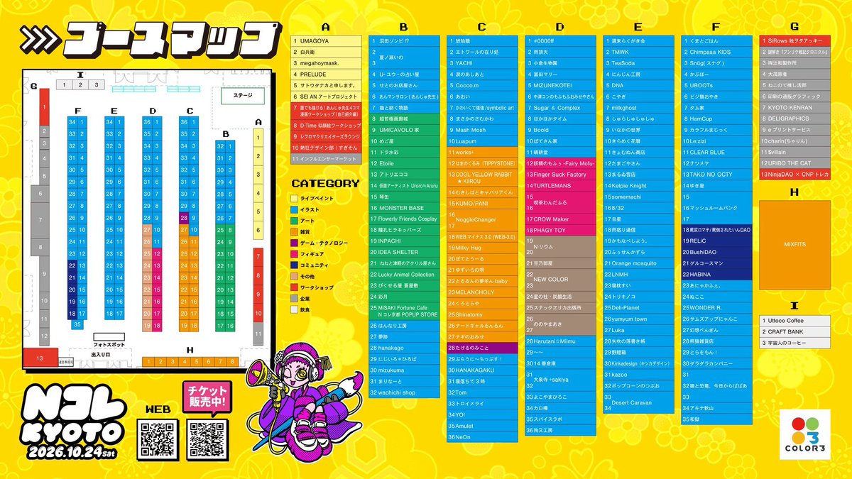 Nftcolor22's tweet photo. 🔥いよいよ、明日です🔥

Nコレ京都2026、ついに開幕！

準備はできていますか？✨

たくさんの出会い、発見、そしてワクワクが詰まった1日が、いよいよ始まります🌈

「楽しみ！」という方も、
「ちょっと気になってる…」という方も、
明日はぜひ京都（みやこめっせ）へ！

会場でしか味わえない熱気を、
一緒に楽しみましょう🙌🔥

スタッフ一同、皆さまにお会いできるのを楽しみにしています！

明日、Nコレ京都2026でお会いしましょう！✨

━━━━━━━━━━━━━━
📢 NコレKYOTO2026
━━━━━━━━━━━━━━

📅 日程：2026年10月24日(土)
⏰ 時間：11:00〜17:00
📍 会場：京都市勧業館みやこめっせ
　　　3F 第3展示場
🎨出展  : 約200組
🎤ステージ　: 豪華全10組✨✨

🔗 チケット・特設サイト🔻
https://t.co/1OP2uXCQVc