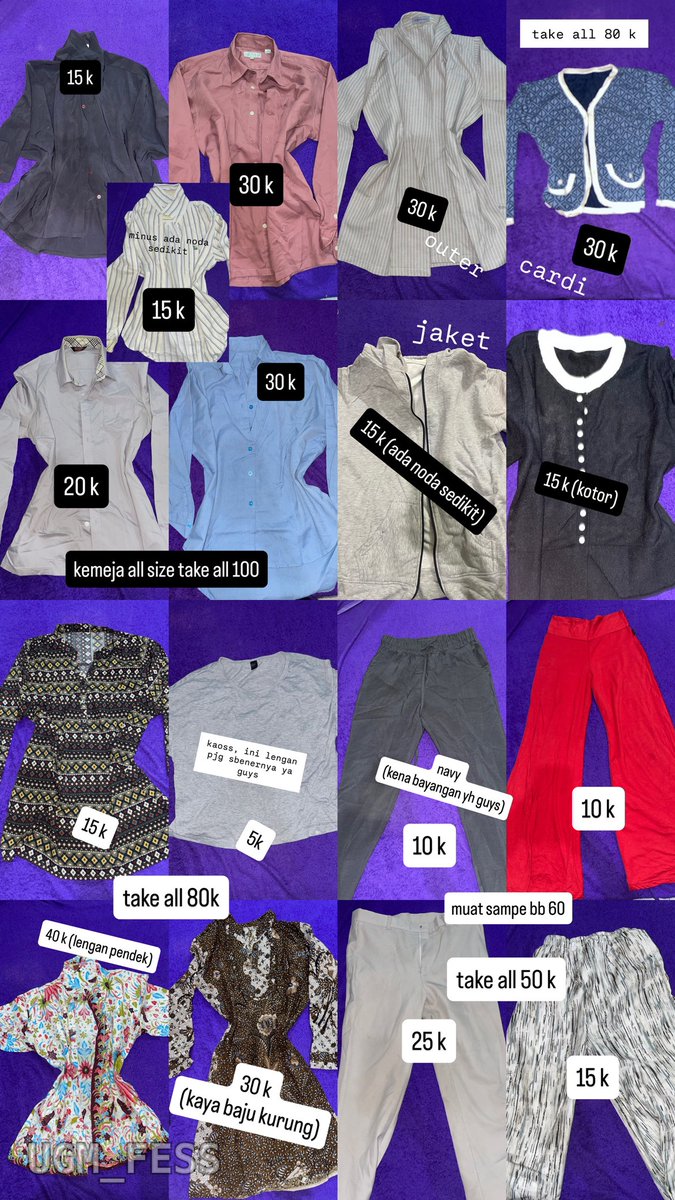 UGM_FESS's tweet photo. yujiem! preloved guys.. mau pindahan kos, nanti sender DM https://t.co/UtDekGd8p2