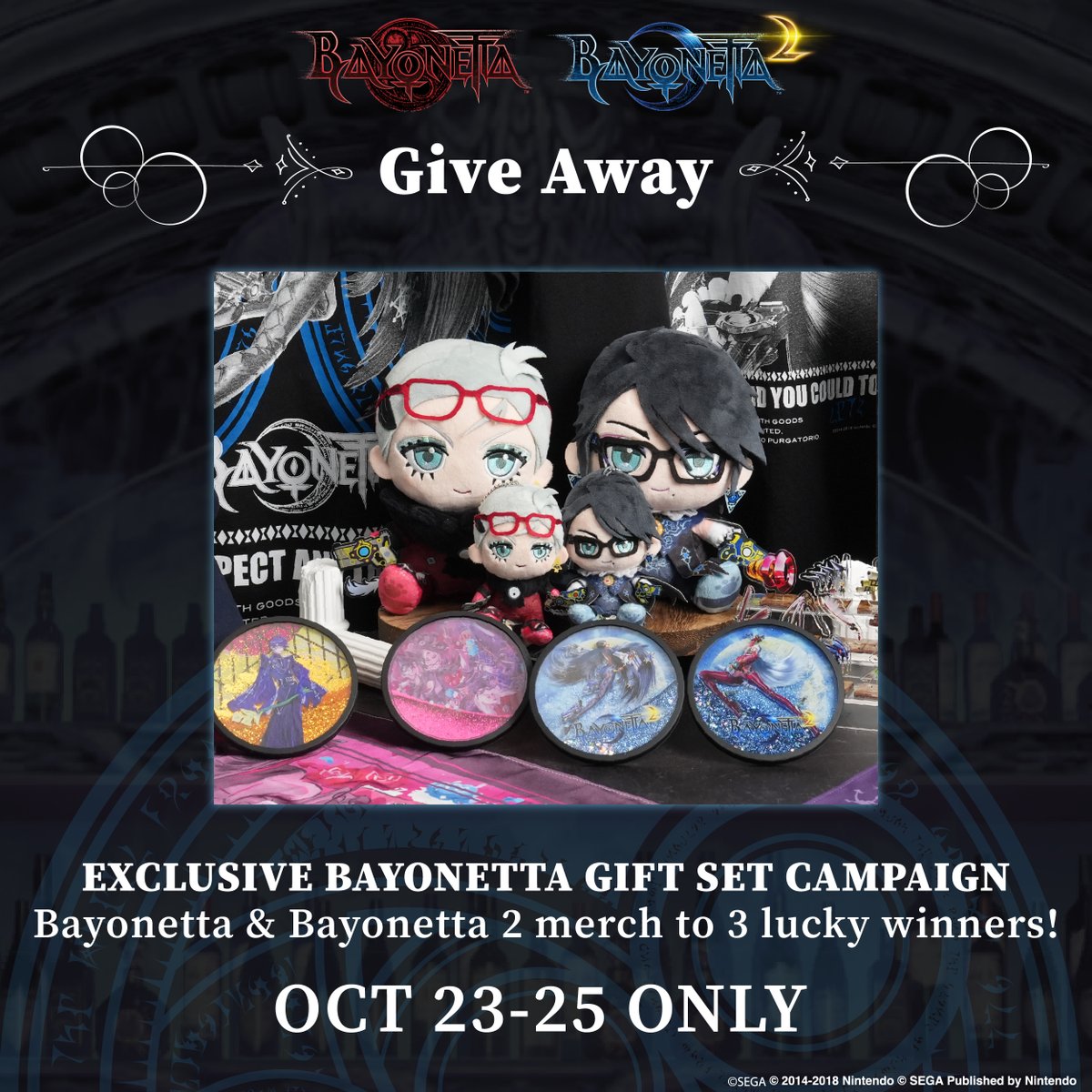 iijan_EN's tweet photo. 🦋WIN AN EXCLUSIVE BAYONETTA GIFT SET🦋

We're giving away a curated bundle of official Bayonetta & Bayonetta 2 merch to 3 lucky winners!

See the merch👇https://t.co/yjX3DYonP9

🔹HOW TO ENTER
① Follow @iijan_EN
② RP this post

🔹ENTRY WINDOW: 
Oct 23–25 ONLY (3 days!)
New post every day = 3 chances to enter✨

Follow & RP our Japanese account (@iijan_limited) & ALLONE Japanese account (@ALLONE_2021) as well to TRIPLE your odds of winning

Winners announced Oct 26, contacted directly via DM.
Winners who entered through the ALLONE account will be contacted directly by ALLONE.

#Bayonetta #IIJAN