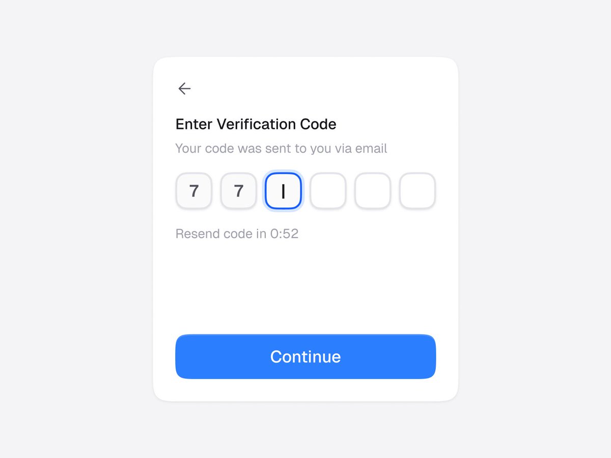 bhavna_uix's tweet photo. Otp input card ✨
#productdesign #designsystem #uiuxdesign https://t.co/QNY0Giqvah