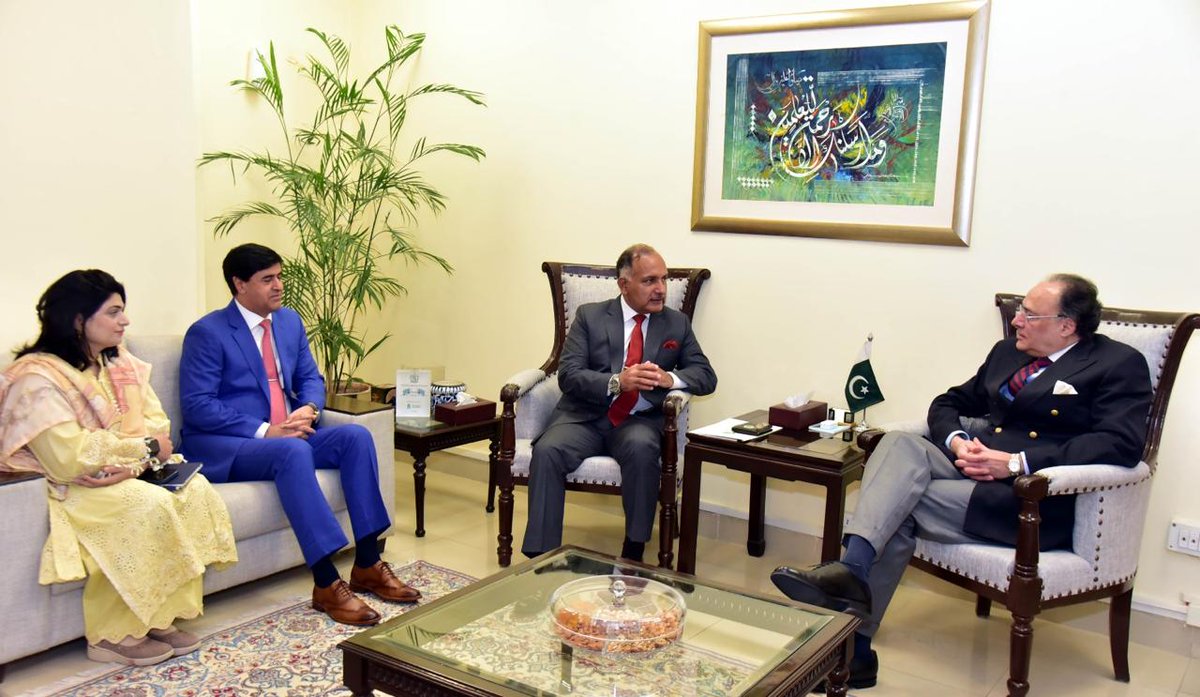 Financegovpk's tweet photo. Finance Minister Meets Outgoing and Incoming NDMA Chairmen, Discusses Disaster Preparedness and Climate Resilience

Federal Minister for Finance and Revenue, Senator Muhammad Aurangzeb, held a meeting with Lieutenant General Inam Haider Malik, outgoing Chairman of the National Disaster Management Authority (NDMA), alongside Lieutenant General Hasan Khattak, incoming Chairman of NDMA, to discuss disaster preparedness, climate resilience and strengthening Pakistan’s capacity to manage climate-related risks.

The Finance Minister highlighted climate change and population growth as Pakistan’s two existential challenges, with far-reaching implications for economic stability, food security, communities and public finances. He noted that during the recent IMF-World Bank Annual Meetings, climate change and its implications for Pakistan featured in discussions with international partners, underscoring the importance of strengthening national preparedness and effective risk management.

Lieutenant General Inam Haider Malik briefed the Finance Minister on Pakistan’s long-range climate forecasting system, which can provide outlooks up to 12 months ahead, and ongoing efforts to further enhance its capabilities. Senator Muhammad Aurangzeb emphasized the importance of translating forecasting into timely decisions and effective early-warning measures. The discussion also highlighted the importance of integrating long-range forecasts with shorter-term monitoring by the Pakistan Meteorological Department (PMD) and other relevant agencies to ensure timely communication and action for vulnerable communities.

The NDMA leadership also outlined initiatives relating to the Global Resilience Hub and the Next Generation Technologies initiative, aimed at helping shift Pakistan from a reactive disaster-response model towards proactive, technology-driven risk reduction. These initiatives could facilitate knowledge-sharing, demonstrate Pakistan’s forecasting capabilities and support greater engagement with international partners.

The meeting highlighted the importance of building sustainable national expertise in climate science and forecasting, supported by clear institutional ownership, structured training and specialised technical personnel. The Finance Minister underscored the need to ensure continuity of expertise and strengthen institutional capacity to support long-term climate adaptation, mitigation and disaster-risk management.

Senator Muhammad Aurangzeb highlighted the importance of mobilising resources for disaster preparedness and climate resilience through effective use of domestic resources and engagement with international development partners. The discussion emphasised prioritising investments and developing practical, implementable projects to strengthen resilience, improve preparedness and deliver measurable outcomes.

The Finance Minister appreciated Lieutenant General Inam Haider Malik’s contributions during his tenure as NDMA Chairman and acknowledged the importance of institutional continuity in strengthening Pakistan’s disaster-management framework. He also conveyed his best wishes to Lieutenant General Hasan Khattak as he assumes responsibility for leading the Authority.

The meeting reaffirmed the importance of strengthening Pakistan’s capacity to anticipate climate-related risks and advance preparedness, adaptation and mitigation through effective coordination, technology and sustainable financing, protecting lives, livelihoods and the economy.