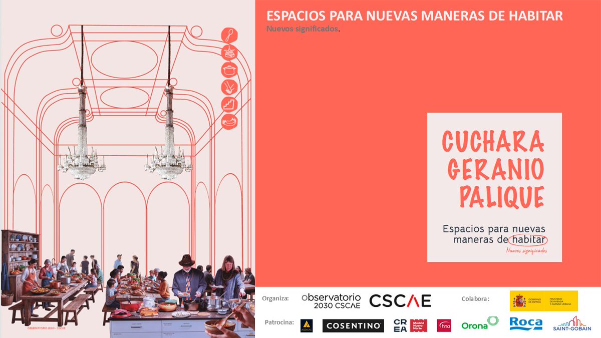 Obs2030_CSCAE's tweet photo. Presentación de la publicación 'Espacios para nuevas maneras de habitar. Nuevos significados'

Un diccionario del habitar que prioriza a las personas

🗓️ 29 de octubre
⏰ 10:00
📍 La Casa de la Arquitectura

Info e inscripciones: 
https://t.co/5CQWke8sNz https://t.co/uRIYQDG8hP