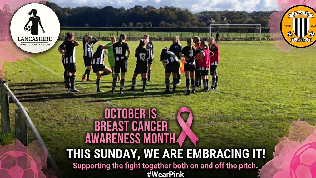 cmdGHub's tweet photo. 🎀 This Sunday, we #WearPink together! 🎀

@Gregsonladies26 join @BoltonCountyWFC in the Lancashire Women's County League this Sunday to support Breast Cancer Awareness Month both on and off the pitch. ⚽💗

Come down, show your support, and wear pink! 💖

🗓️ Sunday, Oct 25 |
⏰ 2:00 PM Kick-off

#WearPink #BreastCancerAwareness #LWCL #GrassrootsFootball