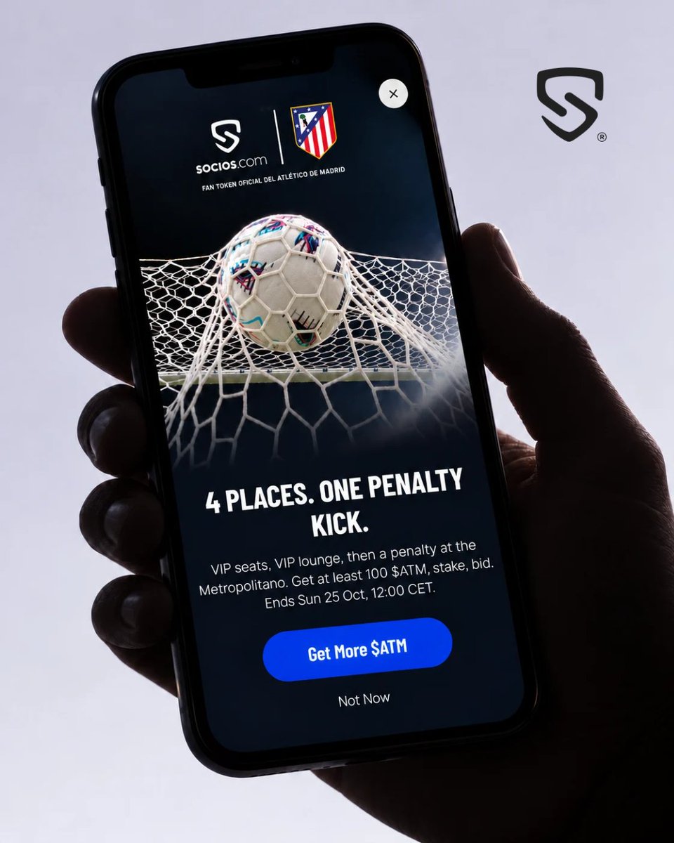 socios's tweet photo. You know the drill. 👇

Head to your @socios wallet and place your bid for the chance to step up to the penalty spot at the Riyadh Air Metropolitano. ⚽🔴⚪

🔗 https://t.co/s77sOOI04f https://t.co/H6GT2IAjU0