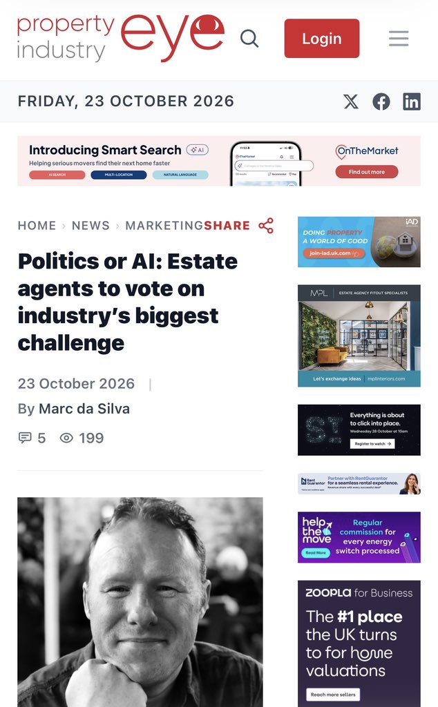 Proper_PR's tweet photo. We’ve been invited to take part in an unprecedented Oxford-style debate exploring some of the biggest challenges facing the estate agency industry.

https://t.co/EQ12kejpst https://t.co/RZjwhxCnbH