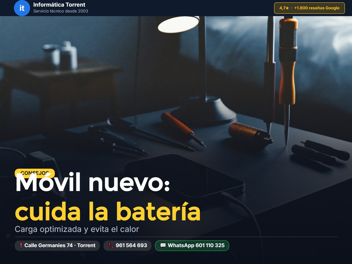 InformaticaTorr's tweet photo. ¿Los ordenadores de tu empresa se arreglan solo cuando fallan? Mantenimiento, copias probadas y reparaciones con prioridad para pymes y autónomos.
📲 WhatsApp 601 110 325 #Empresas #Pymes https://t.co/YyFAbL0A23