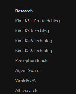 AiBattle_'s tweet photo. Kimi K3.1 Pro tech blog did briefly appear on the Kimi site. Interesting that they are calling it "Pro" https://t.co/ryrzKxxxhL