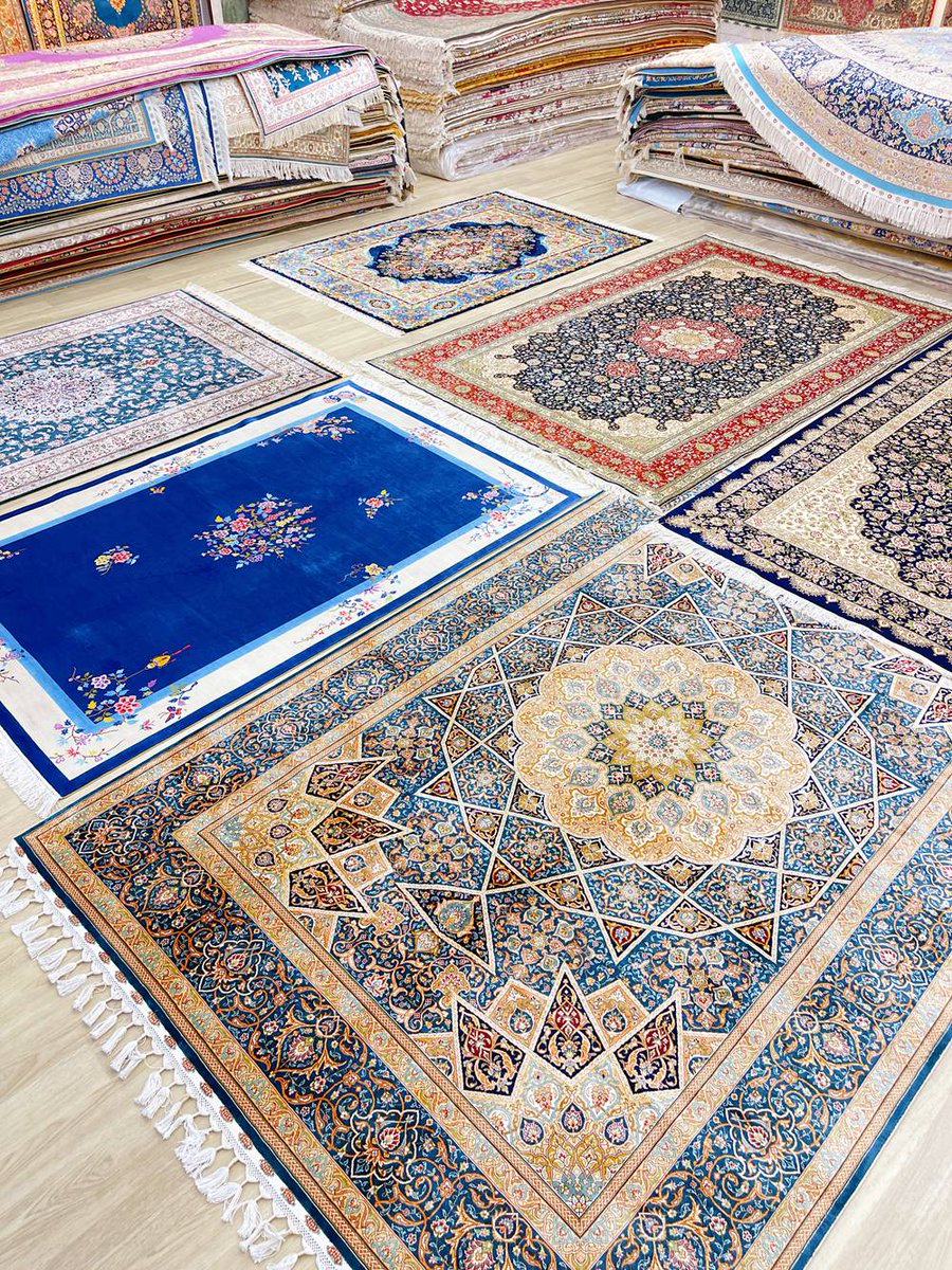 yilongcarpet's tweet photo. Several Hand knotted silk rugs were packed up and delivered to our customer. #orientalrug #orientalcarpet #yilongcarpet https://t.co/OrCE0fB1iU