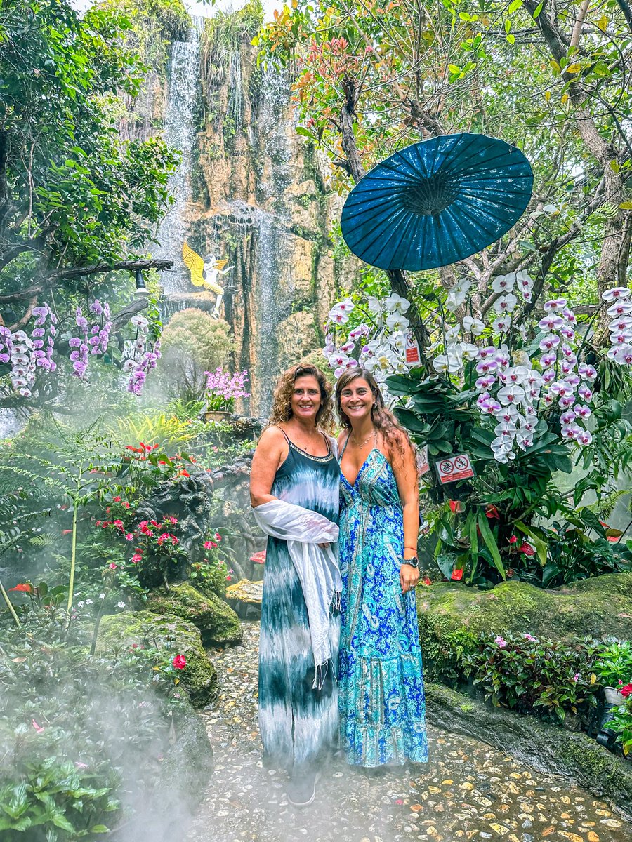 BibiLovers's tweet photo. Lalitta Café, en Chiang Rai, parece sacado de un cuento: jardines tropicales, cascadas, niebla y rincones de bosque encantado. Entrada: 60 baht. Mejor ir antes de las 10:00 o cerca de las 17:00 para evitar tours. https://t.co/uGlQGTqP5J