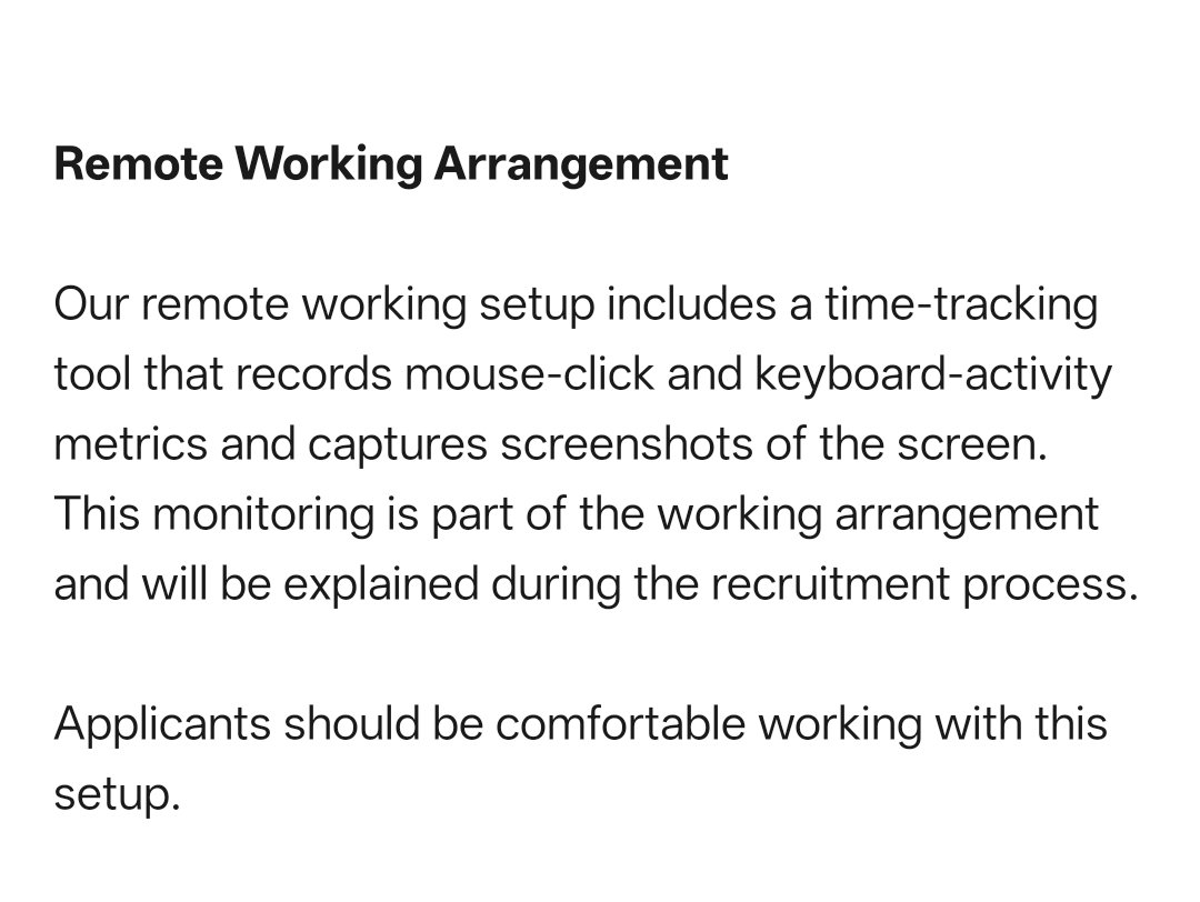 devinmaking's tweet photo. New requirements for remote work arrangement https://t.co/WU2c9niHQg