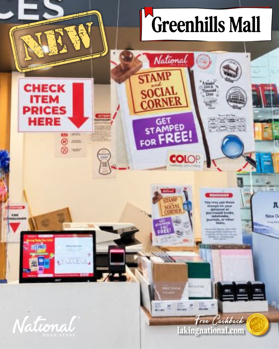 nbsalert's tweet photo. The hunt is ON! 🔥 All 16 Stamp &amp; Social Corner locations are ready to welcome you at National Book Store branches nationwide!

Every store has unique designs, available until December 31, 2026 only. 

#Stamps #StampAndSocialCorner #JournalingPH #GiftTheLove #NationalBookStore https://t.co/RfYZsIP6DW