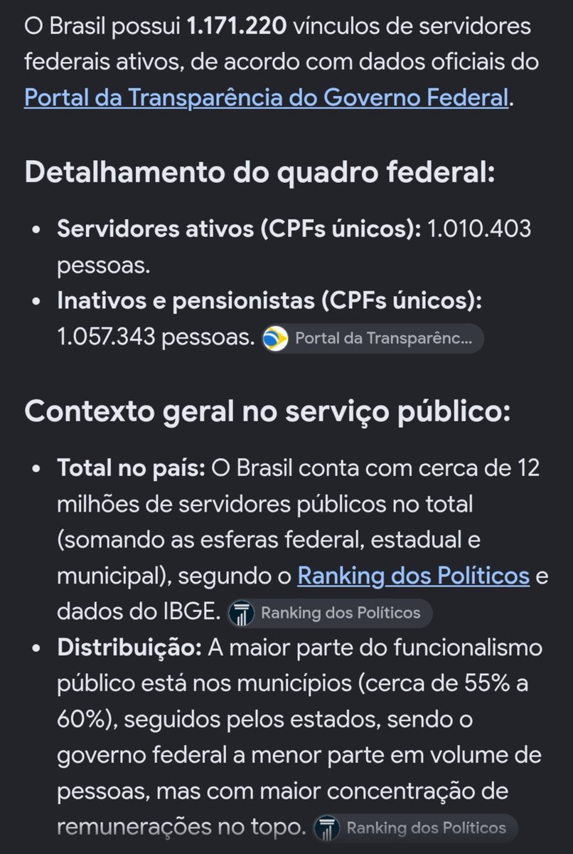 Silva76686Eng's tweet photo. @NSurfboard99207 @arcanjor @Philippe_mf Você tá misturando federal, estadual e municipal pra render seu argumento. Até os Estados Unidos que vocês pagam pau tem mais servidor público proporcionalmente do que o Brasil. Esse papo é só desonestidade intelectual mesmo https://t.co/tOtgatn3vU