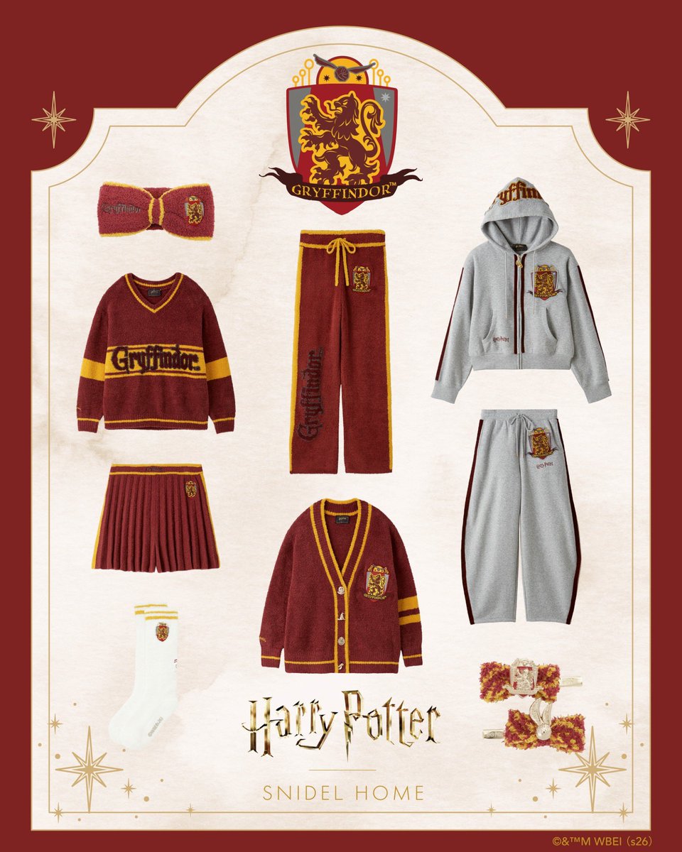 SNIDELHOME's tweet photo. ＼本日情報解禁⚜️／

🪄Special Collection✨
Harry Potter | SNIDEL HOME

ホグワーツの4つの寮からインスピレーションを得た
カレッジライクなアイテムに加え、
初登場のスウェットパーカーもラインアップ！🦉🧹✨
▶ https://t.co/y1VCN1sW8l

🕰10/30(Fri)よりオンラインストア・全国店舗にて発売！

#SNIDELHOME #スナイデルホーム
#HarryPotter #ハリポタ