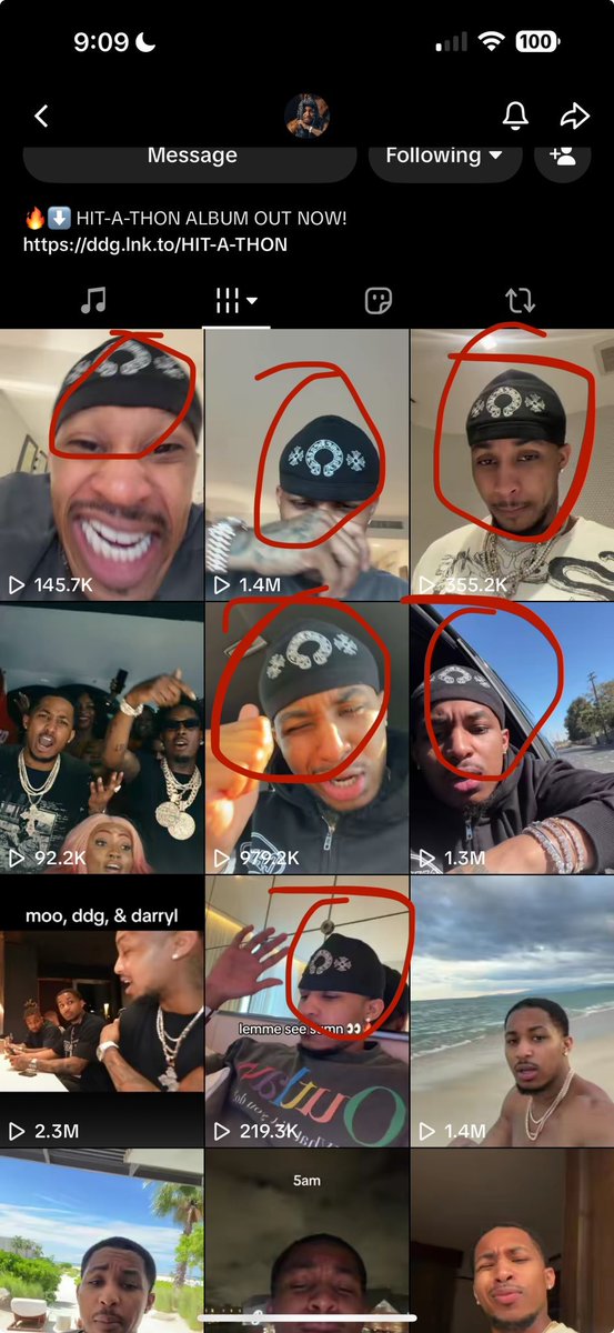 onlydubz_'s tweet photo. DDG with his chrome heart beanie, nigga ain’t take ts off yet😂 https://t.co/PyApeEJ352