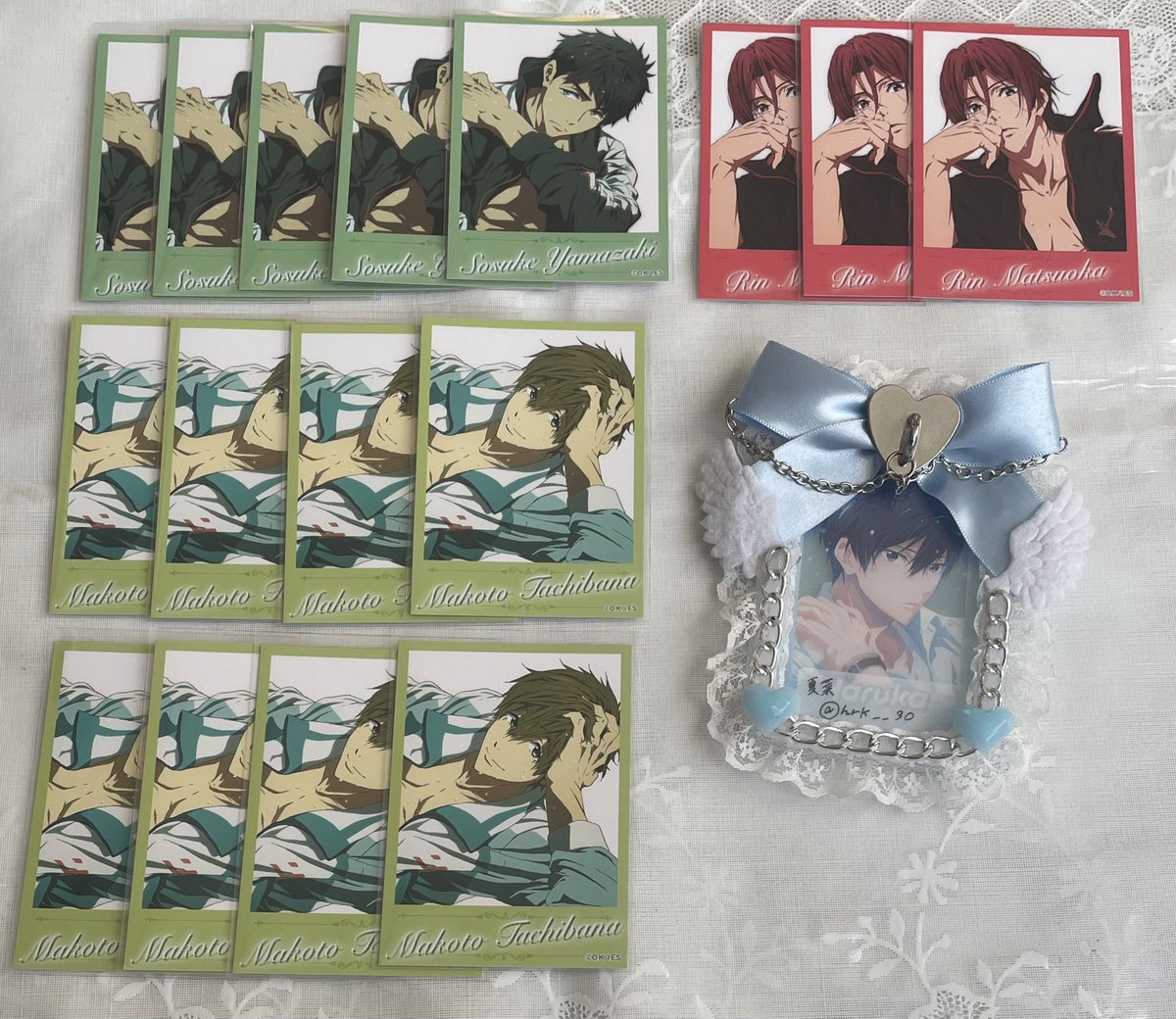 hrk__30's tweet photo. 《交換/譲渡》 Free! ランダムフォトカード フォトカ

譲：凛3.宗介5.真琴8.怜8

求：遙 or 定価 +送料

︎✿凛交換優先/譲渡の場合怜より2点
︎✿宗介は怜より半数 / 真琴は同数お迎えよろしくお願い致します。

検索からでもお気軽にお声掛け下さい。
よろしくお願い致します🙇‍♀️ https://t.co/VhtP4k3luj
