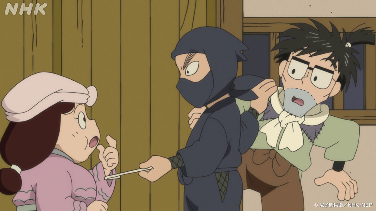 nhk_animeworld's tweet photo. 来週の #忍たま は
第34シリーズの新作です！

26(月) 母ちゃんへの依頼の段
27(火) 犯人はしんべヱ？の段
28(水) 正夢になるの段
29(木) 消えた張り子の馬の段
30(金) 牧之介のお願いの段

忍者の仕事の依頼を受けた母ちゃん
父ちゃんと乱太郎でお弁当を届けるぞ！
https://t.co/HAqnlxVwl8 https://t.co/FSm18O52DN