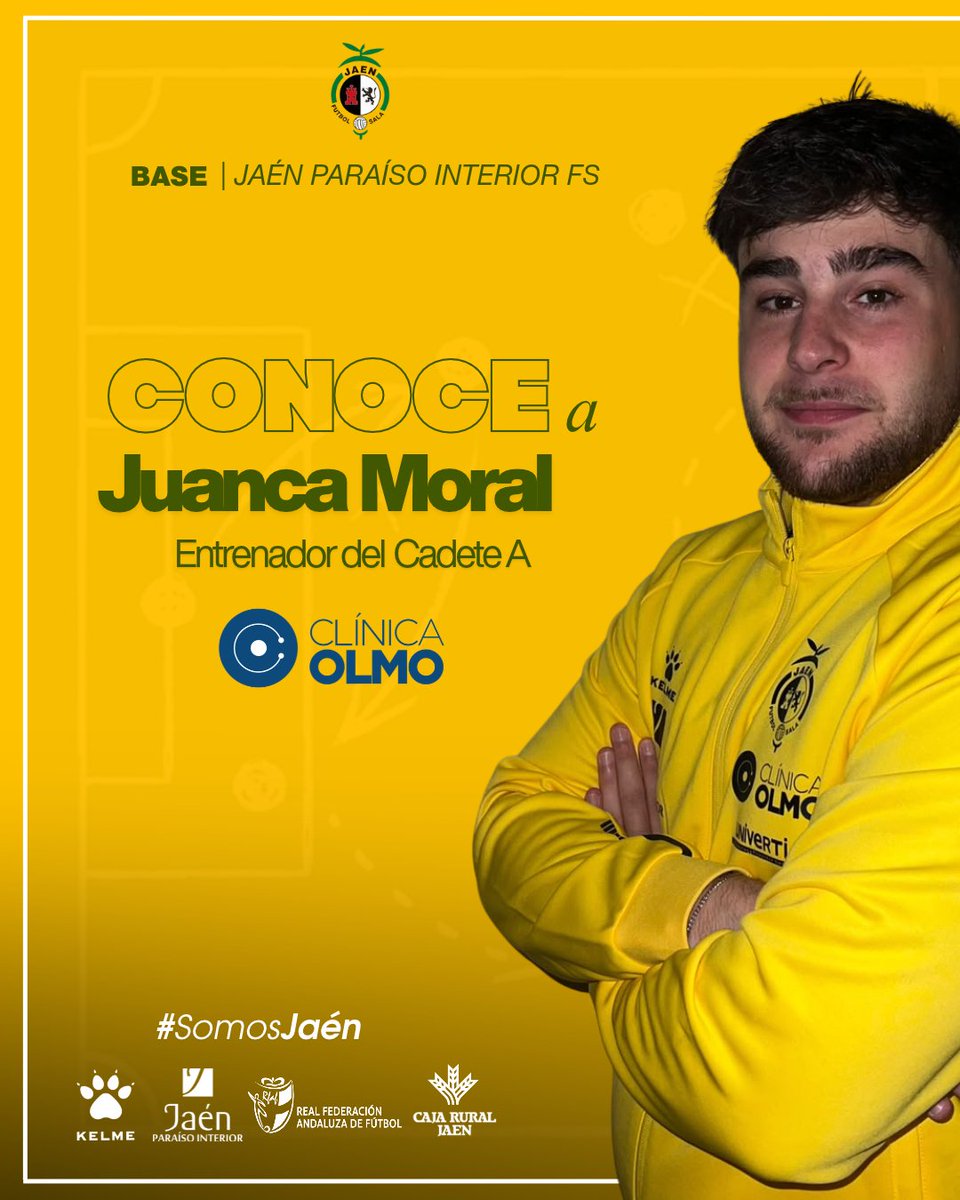 JaenFSbase's tweet photo. 💛 Conoce a... Juanca Moral

👨🏻‍🏫 Entrenador del Cadete Clínica Olmo @JaenFS

#SomosJaén💛 https://t.co/EZzinDIUZj