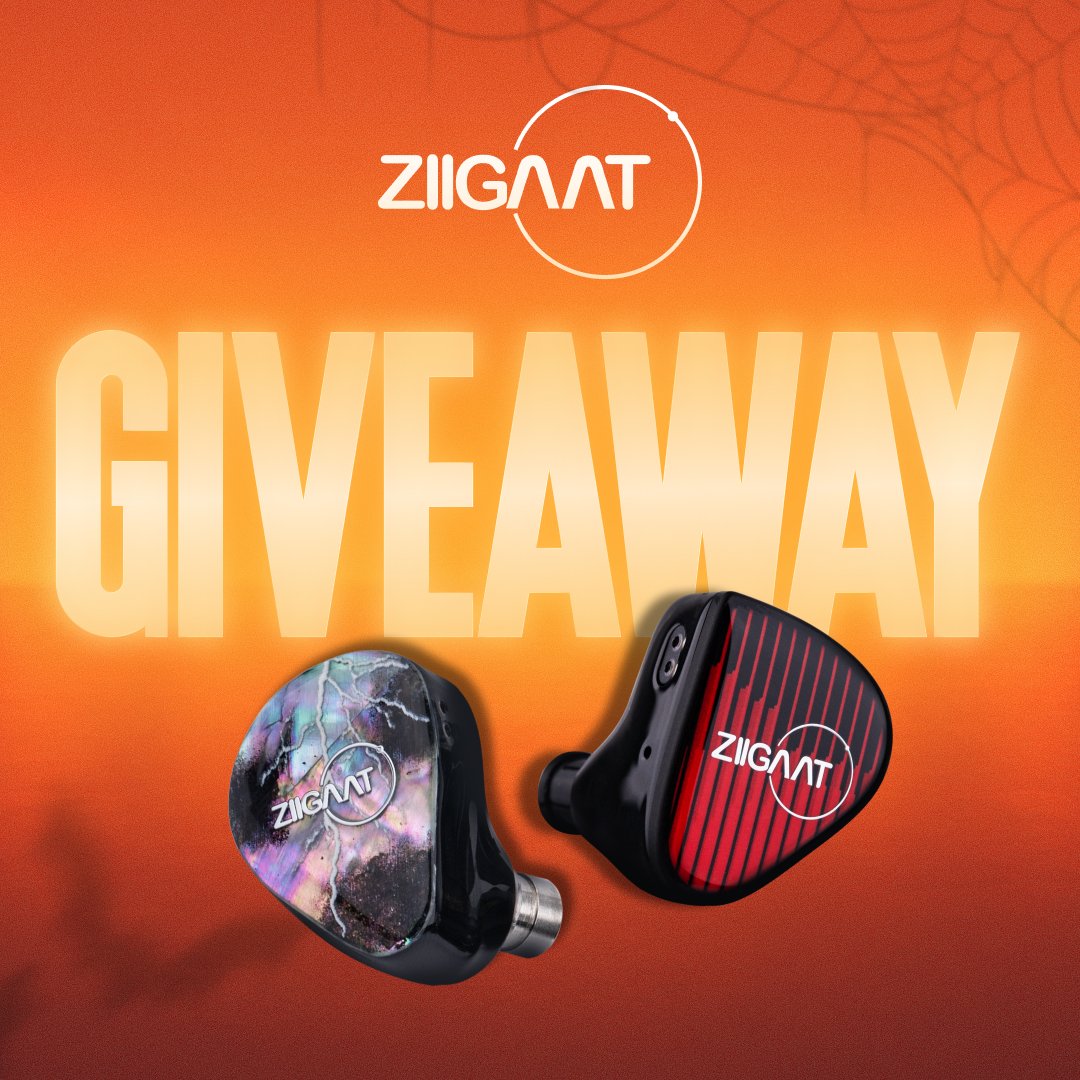 ziigaat's tweet photo. 🎃 Halloween Giveaway! 👻

This Halloween, we’re giving away 2 prizes!

🎁 Thunder ×1 — 1 winner
🎁 RUMBA ×1 — 1 winner

How to Enter:
1. Follow @ZiiGaat
2. Like this post
3. Comment below: What would your ZiiGaat IEM dress up as for Halloween? 🎃

Giveaway Period: Oct. 28 – Nov. 4
Winners Announced: Nov. 4 (GMT+8)

Good luck, and have a fun Halloween! 👻🎃

#ZiiGaat #HalloweenGiveaway #Giveaway #Thunder #RUMBA #IEM #HiFi #Audiophile